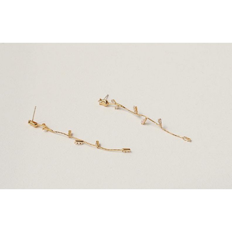 Vintage-Rosenohrringe mit 18K-Vergoldung – Zeitlose Eleganz in Blütenform