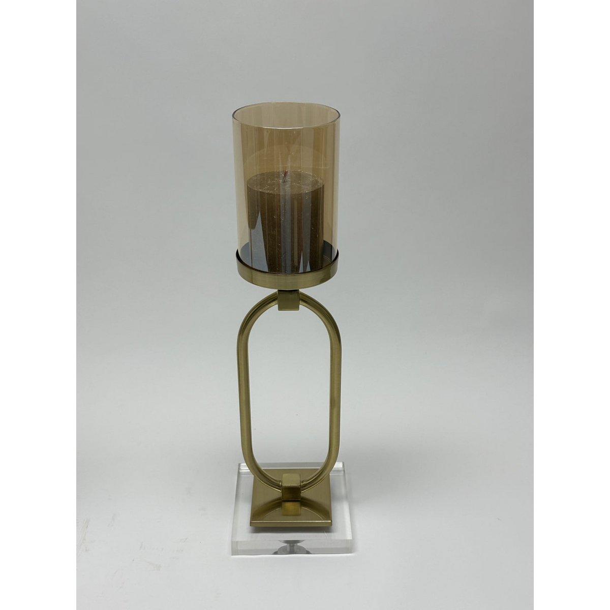 Kerzenhalter - Glas - Gold - Klein - Daily Stuff