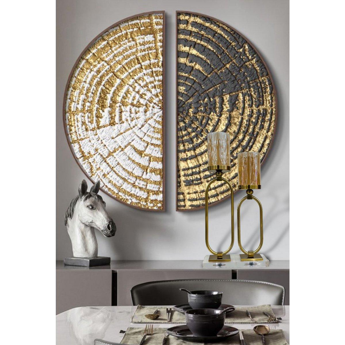 Kerzenhalter - Glas - Gold - Klein - Daily Stuff