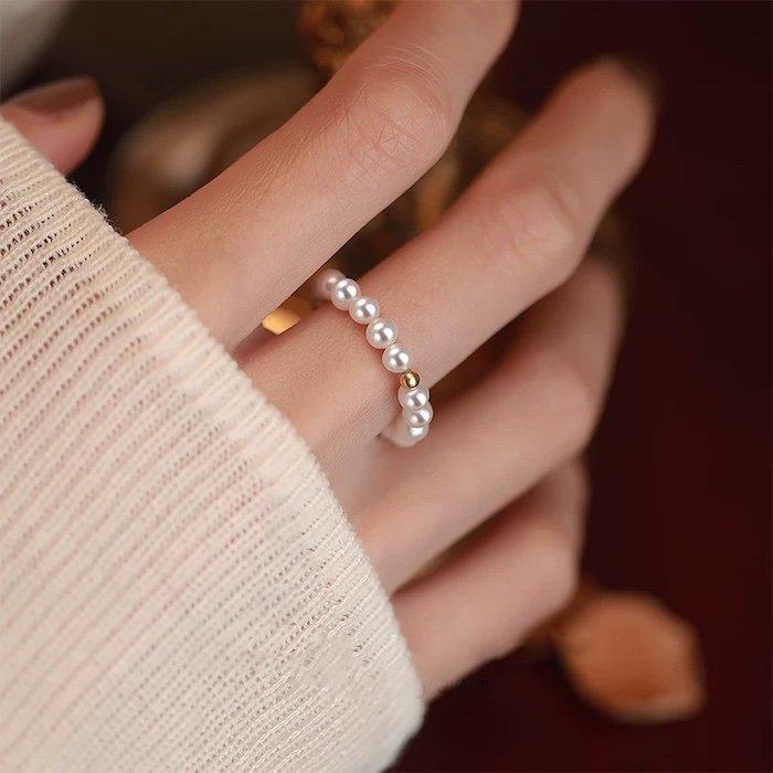 Elegante Perlenringe – dehnbar - Daily Stuff