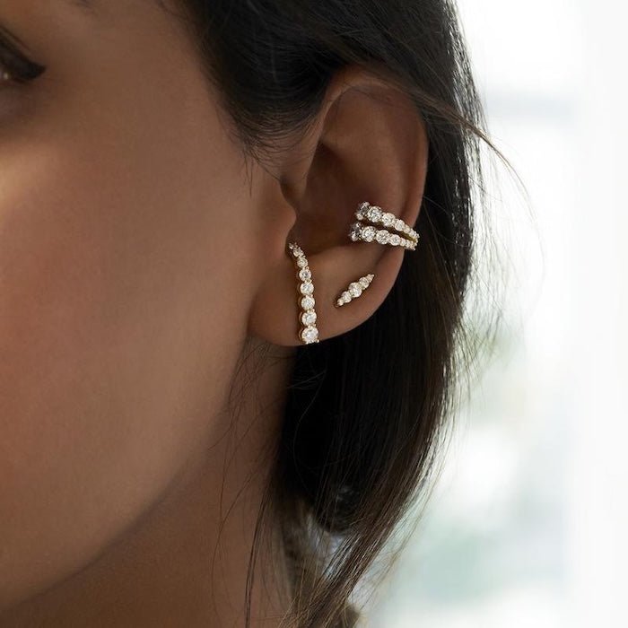 Sparkling Illusion Ear Cuffs – Bold & Elegant Shine
