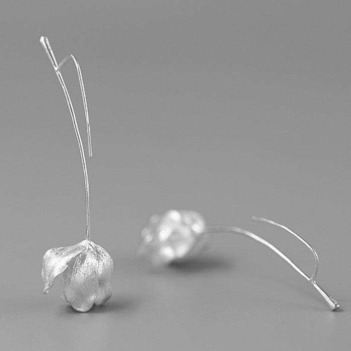 Einzigartige Tulpenblüten-Longline-Ohrringe - Daily Stuff