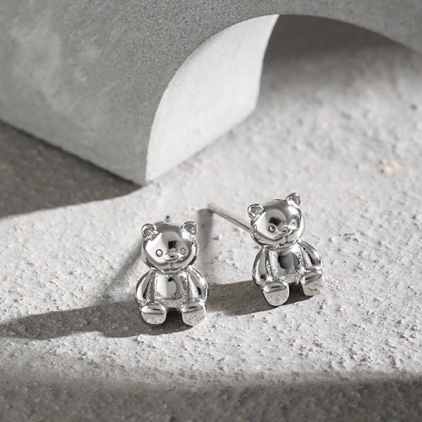 Teddybär-Schmuckset – in Gold-Vermeil oder Sterlingsilber