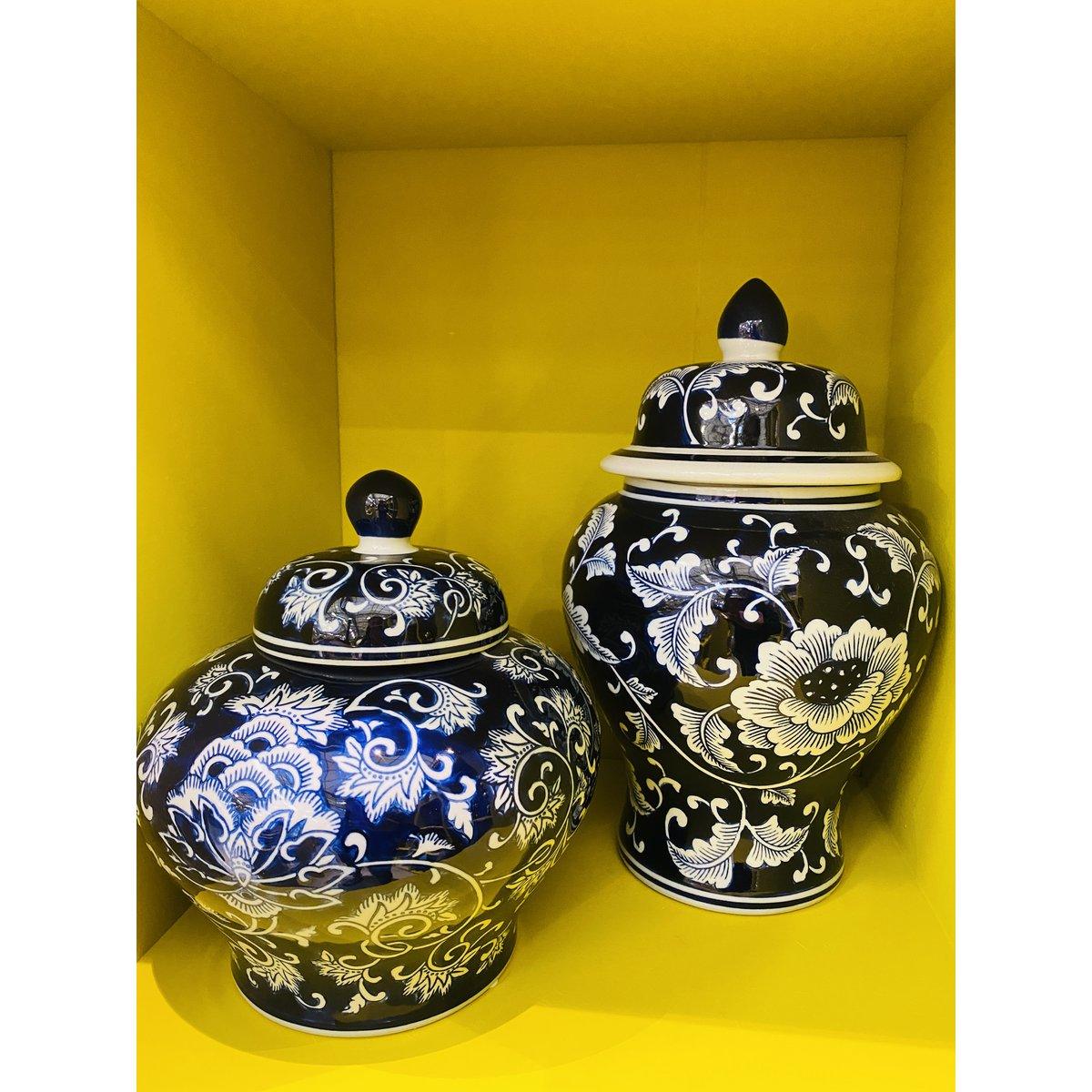 Porzellanvase - Blau Weiß - Groß - Daily Stuff