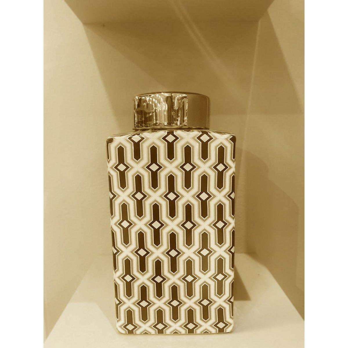 Porzellanvase - Weiß Gold - Groß - Daily Stuff
