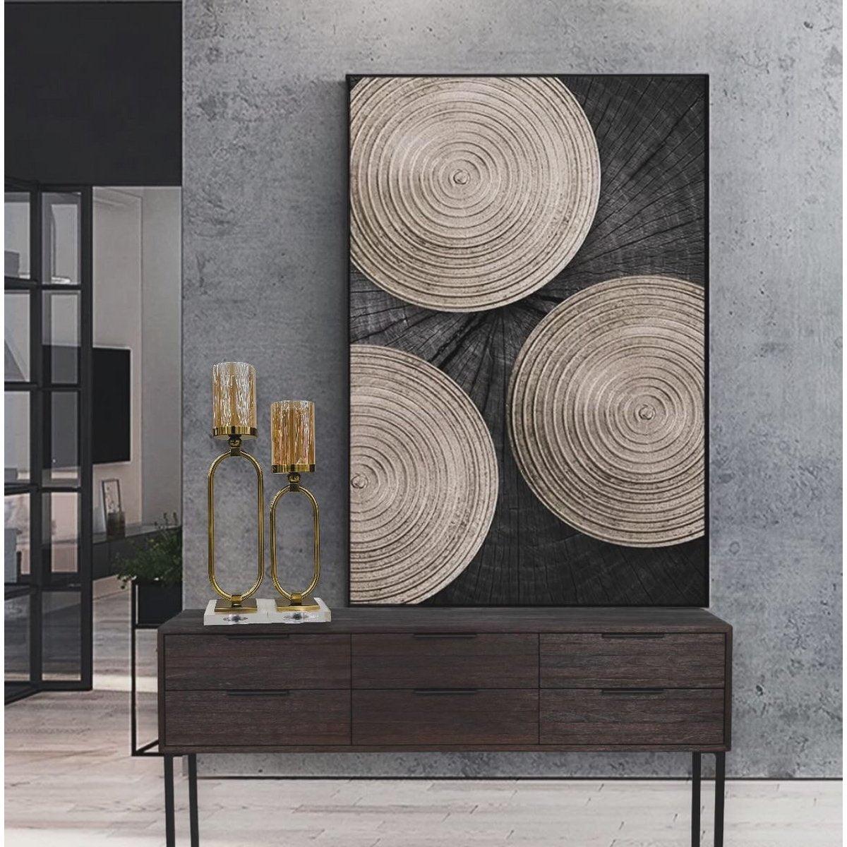 Kerzenhalter - Glas - Gold - Klein - Daily Stuff