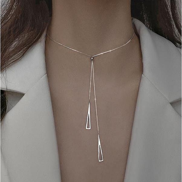 Dreieckskette aus 925er Sterlingsilber – Minimalistisch & Verstellbar - Daily Stuff