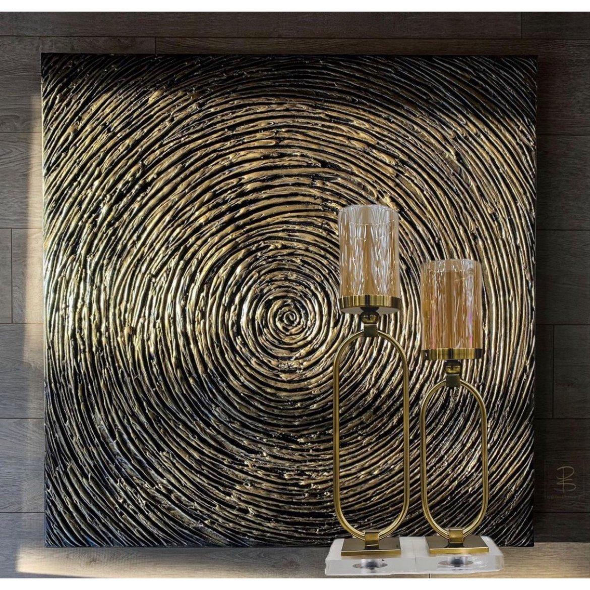 Kerzenhalter - Glas - Gold - Klein - Daily Stuff