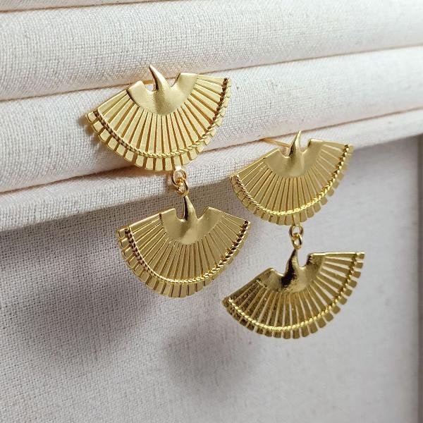 Symbol für Liebe & Eleganz – Schwalben-Ohrhänger in 18K Vergoldung