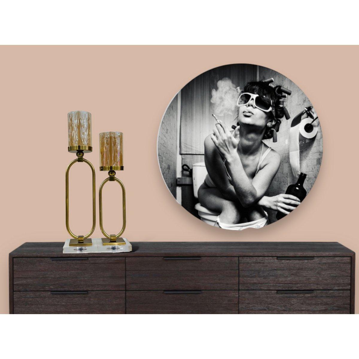 Kerzenhalter - Glas - Gold - Klein - Daily Stuff