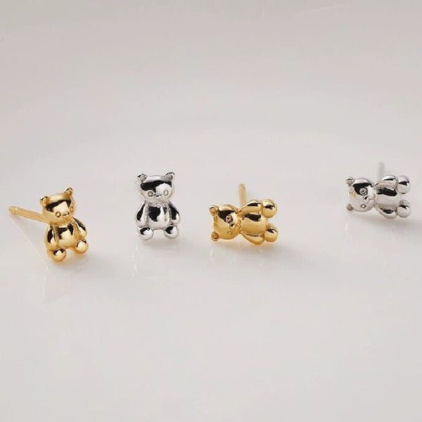 Teddybär-Schmuckset – in Gold-Vermeil oder Sterlingsilber