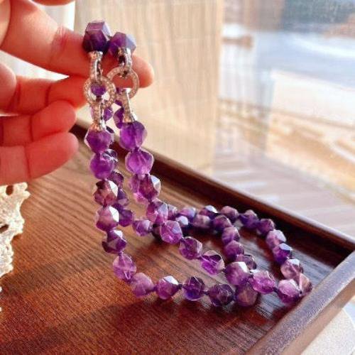 Amethyst Statement Halskette Choker – Power trifft Eleganz