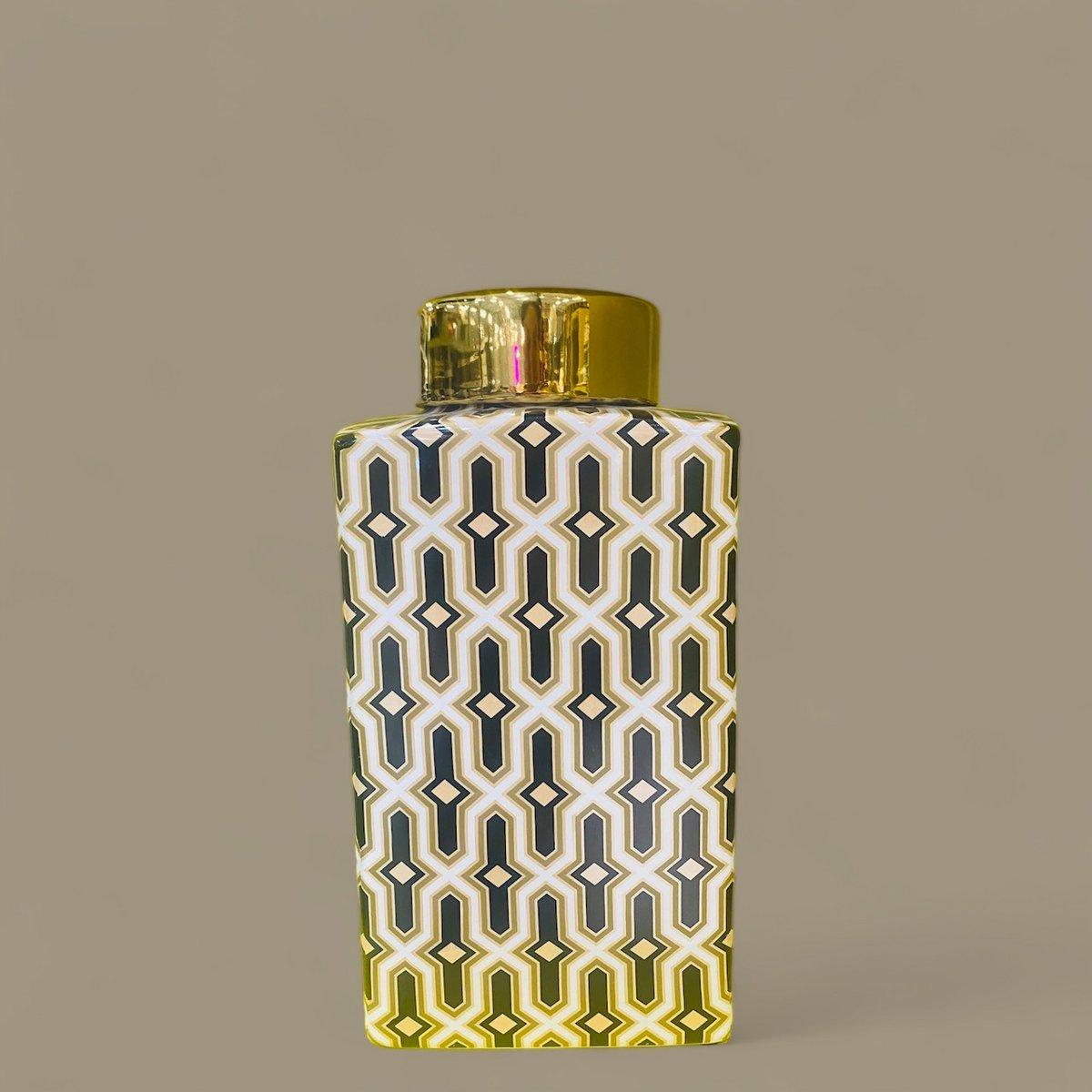 Porzellanvase - Weiß Gold - Groß - Daily Stuff