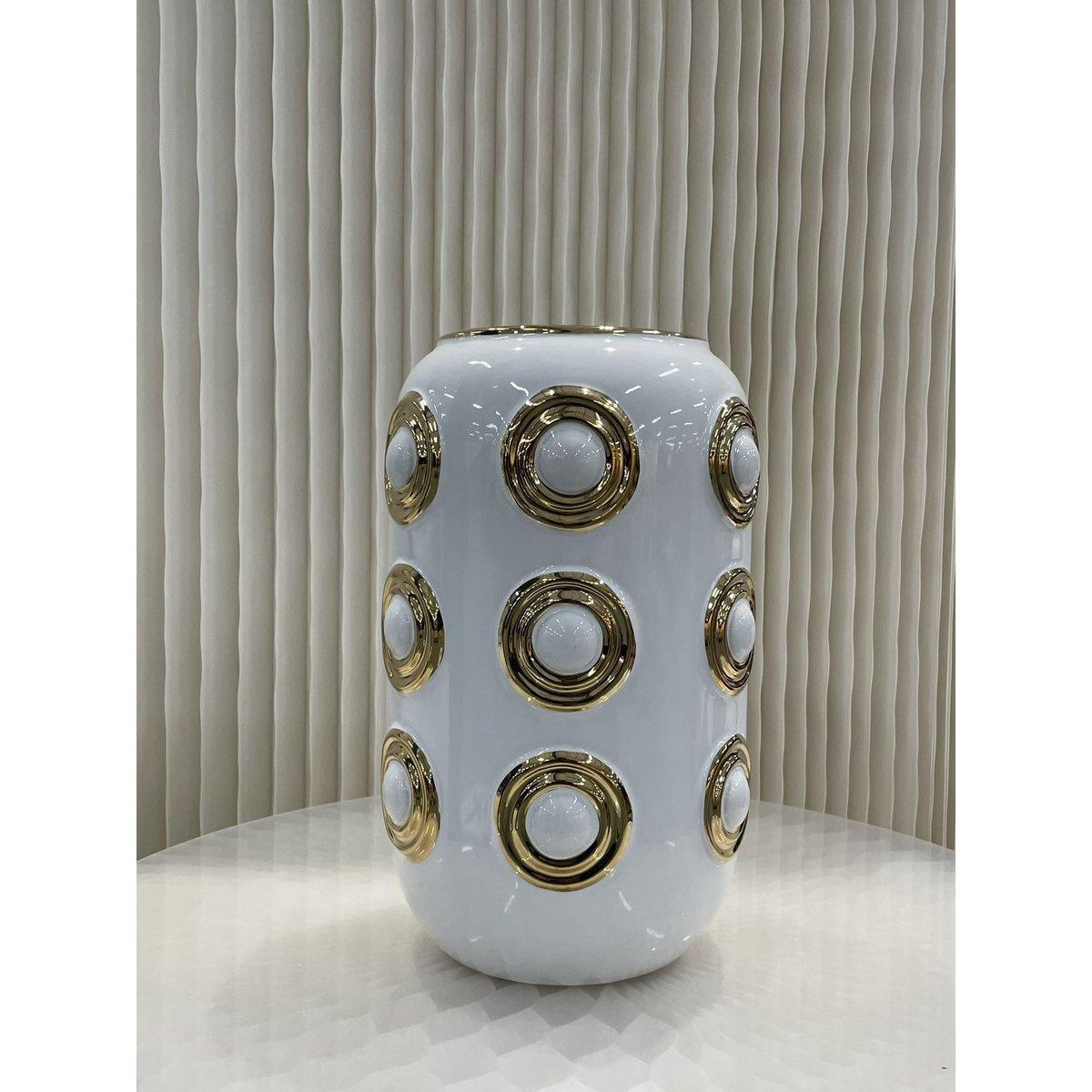 Keramikvase - Gold Weiß - Daily Stuff