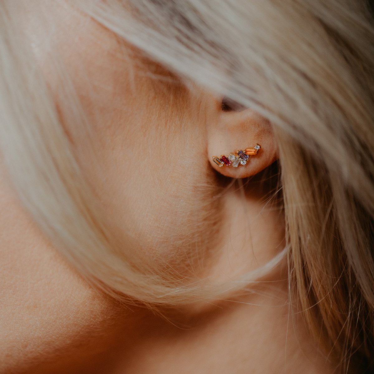 COLORATO Ohrstecker – Farbenfrohe Eleganz aus Sterling Silber