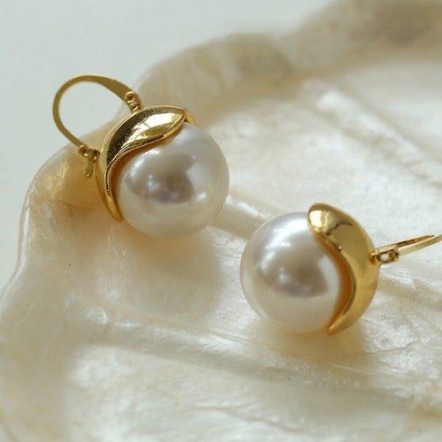 Schicke, moderne Vintage-Ohrringe mit Perlen - Daily Stuff