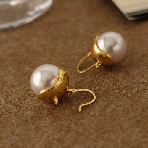 Schicke, moderne Vintage-Ohrringe mit Perlen - Daily Stuff