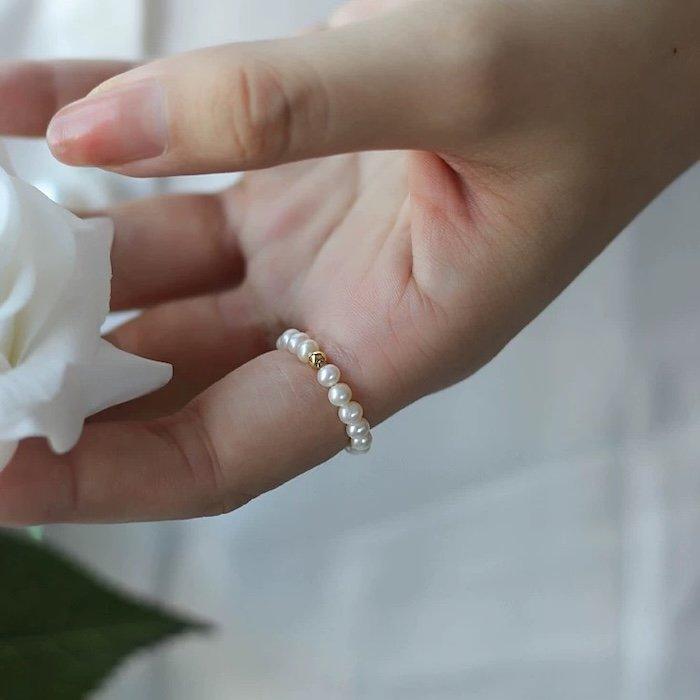 Elegante Perlenringe – dehnbar - Daily Stuff