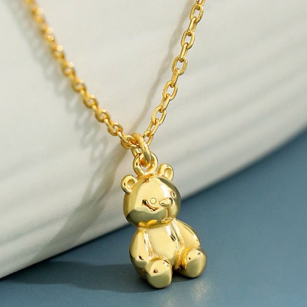 Teddybär-Schmuckset – in Gold-Vermeil oder Sterlingsilber