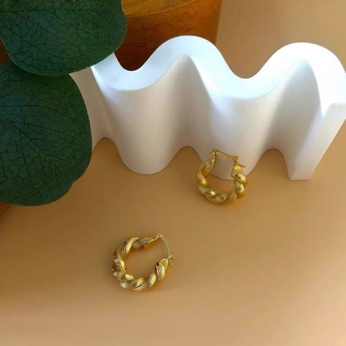 Geflochtene Creolen im Vintage-Stil - Daily Stuff