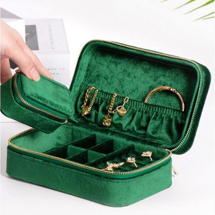 Duel Velvet Schmuckschatulle – Smaragdgrün - Daily Stuff