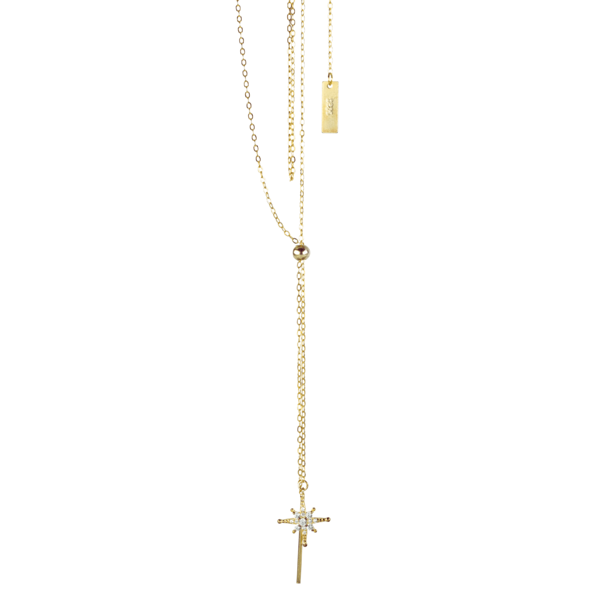 DECISIVO Kette – Funkelnder Sternenzauber im Lariat-Look