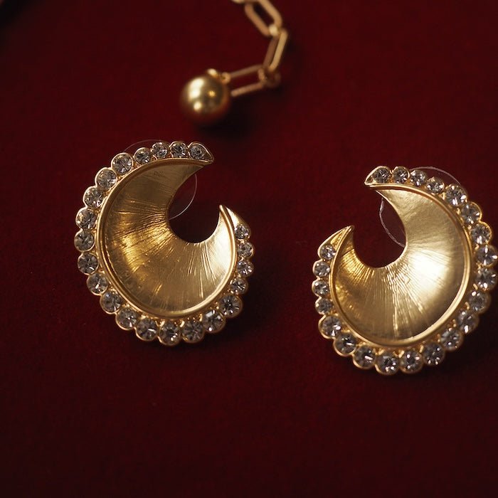 Dazzling Moon Ohrringe – Vintage-Vibes mit modernem Glanz