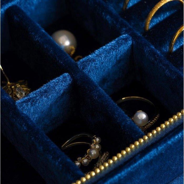 Duel Velvet Schmuckschatulle – Saphirblau - Daily Stuff