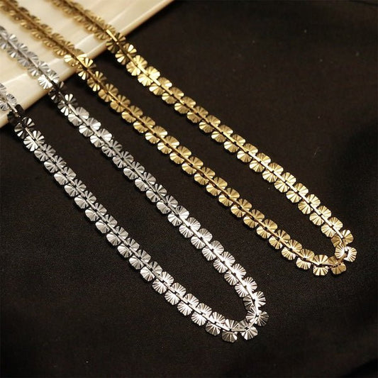 Vintage Snowflake-Kette in Gold Vermeil & Sterling Silber – Eleganz in Schneeform