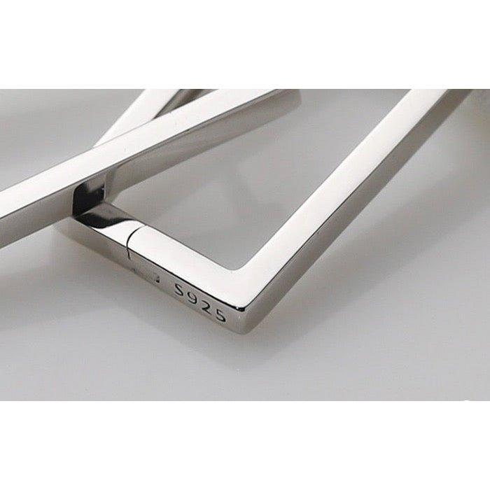 Hoop Square Minimalistische quadratische Creolen - Daily Stuff