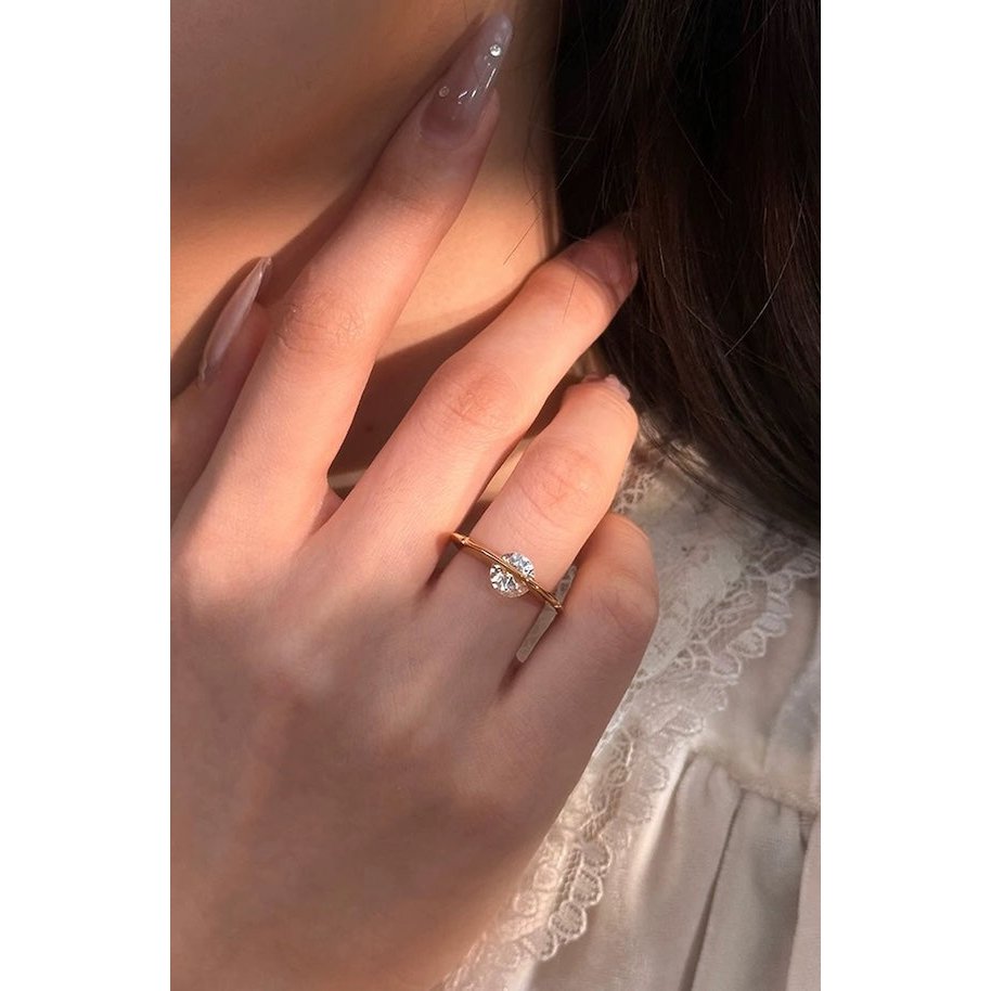 Drehbarer Funkelnder Sternring – Gold oder Silber, Magisch & Verspielt