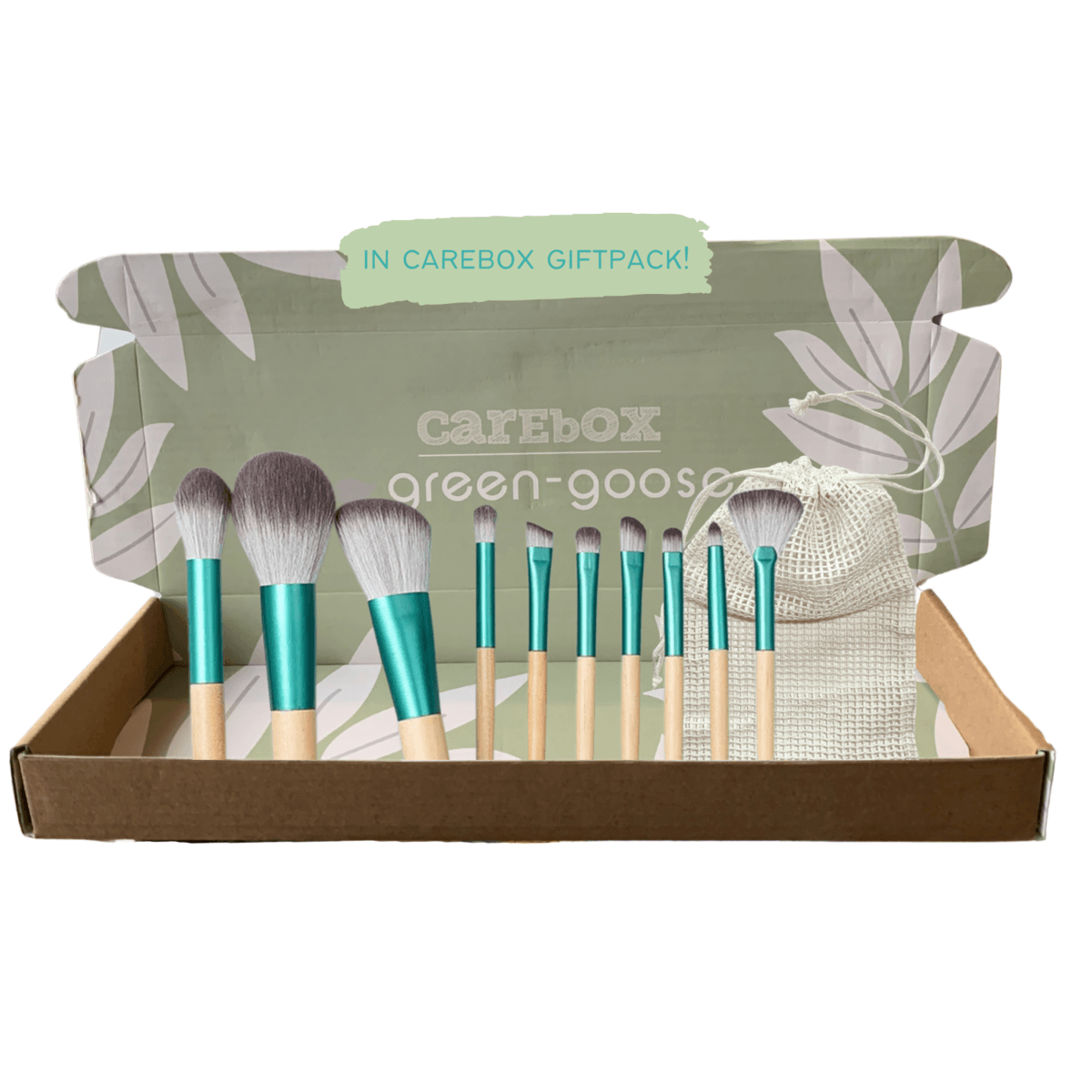 Make-up-Pinsel-Set mit Tasche – 10 Stück - Daily Stuff