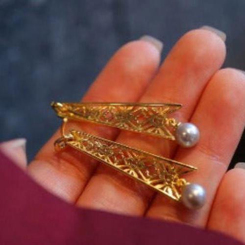 Königliche Drop-Ohrringe mit japanischen Aukoya-Perlen & Zirkonia – Eleganz in Perfektion