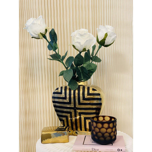 Gold & Schwarz gemustertes Glas - Klein - Daily Stuff