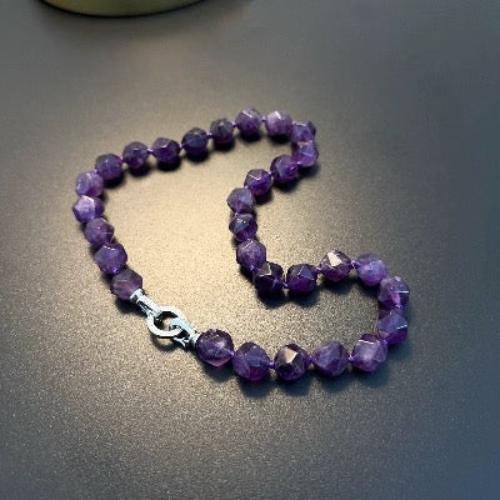 Amethyst Statement Halskette Choker – Power trifft Eleganz