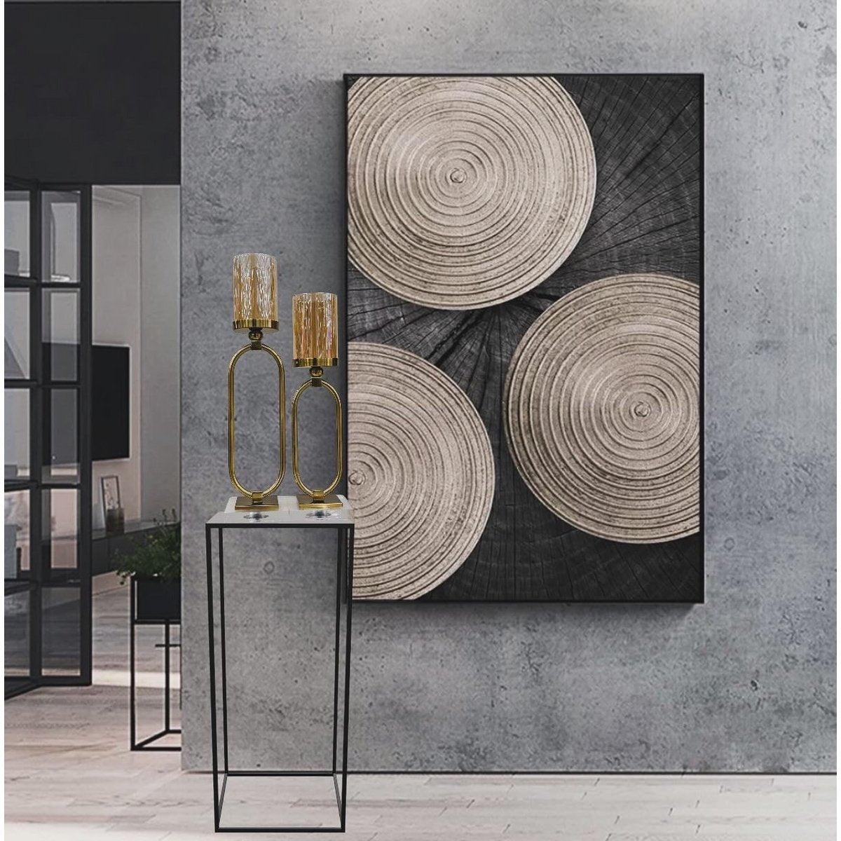 Kerzenhalter - Glas - Gold - Klein - Daily Stuff
