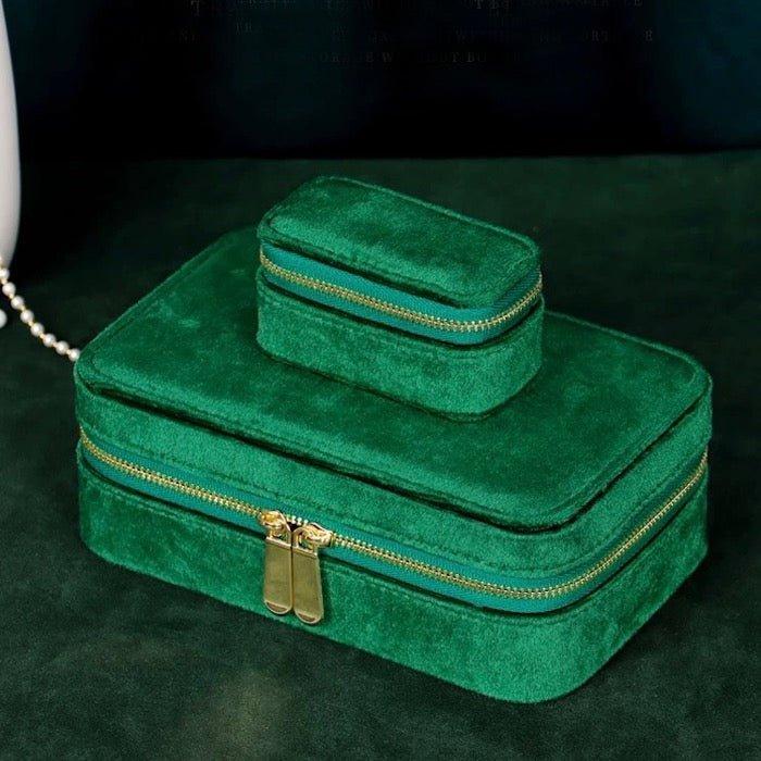 Duel Velvet Schmuckschatulle – Smaragdgrün - Daily Stuff