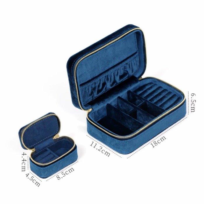 Duel Velvet Schmuckschatulle – Saphirblau - Daily Stuff