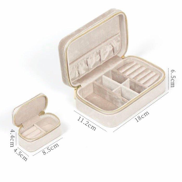 Duel Velvet Schmuckkästchen – Milchbeige - Daily Stuff