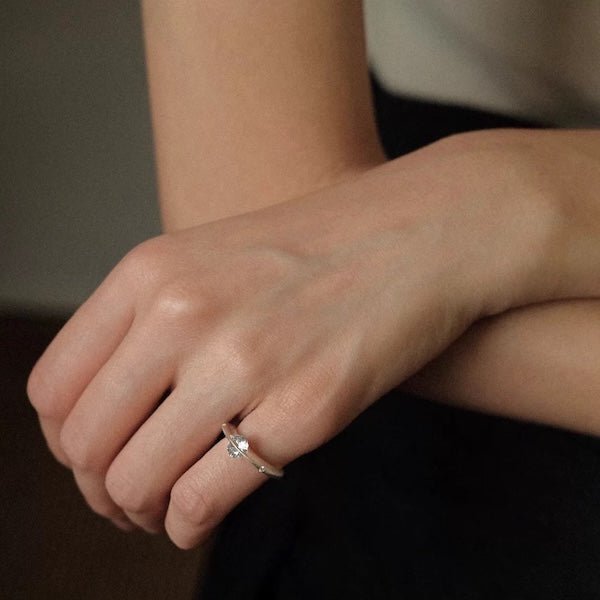 Drehbarer Funkelnder Sternring – Gold oder Silber, Magisch & Verspielt
