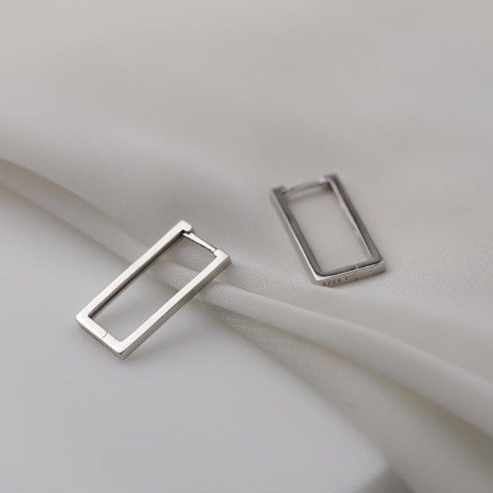 Hoop Square Minimalistische quadratische Creolen - Daily Stuff