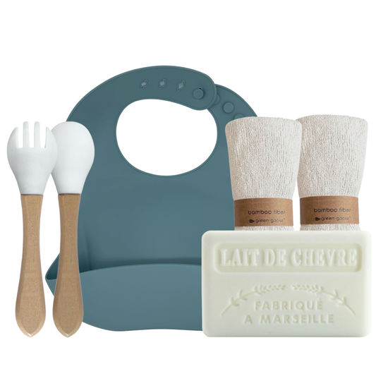Babypflegepaket – 4-teilig – Petrol