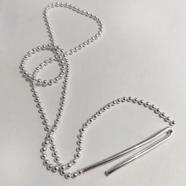 Minimalistische lange Kugelkette - Daily Stuff