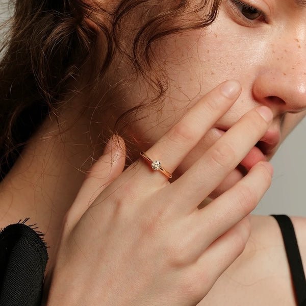 Drehbarer Funkelnder Sternring – Gold oder Silber, Magisch & Verspielt