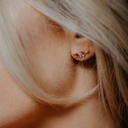 COLORATO Ohrstecker – Farbenfrohe Eleganz aus Sterling Silber