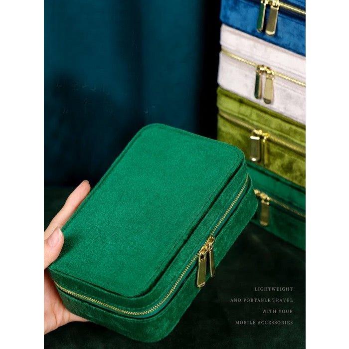 Duel Velvet Schmuckschatulle – Smaragdgrün - Daily Stuff
