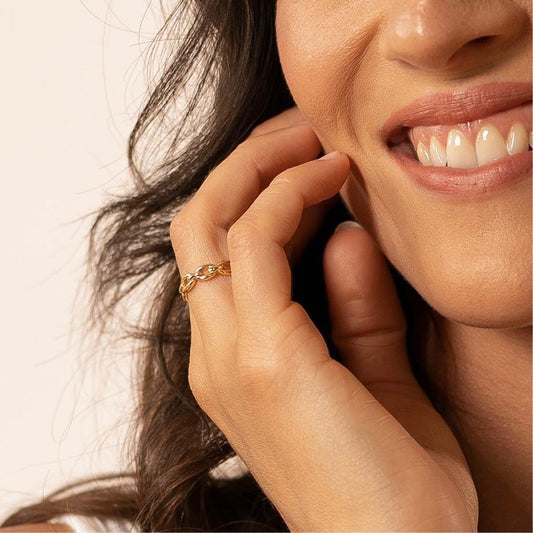 CONNESSIONE Ring – Eleganz in Gold
