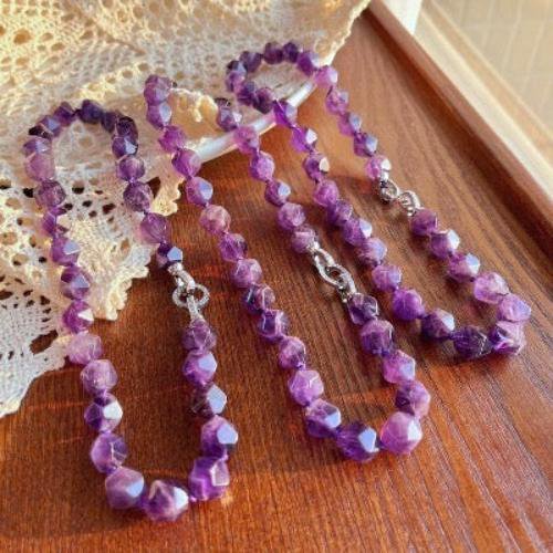 Amethyst Statement Halskette Choker – Power trifft Eleganz