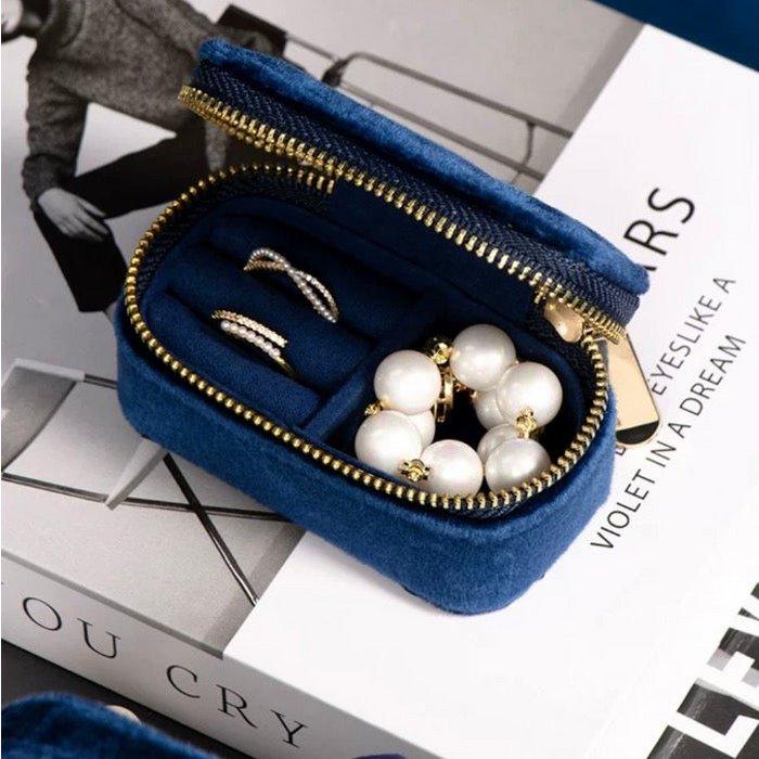 Duel Velvet Schmuckschatulle – Saphirblau - Daily Stuff